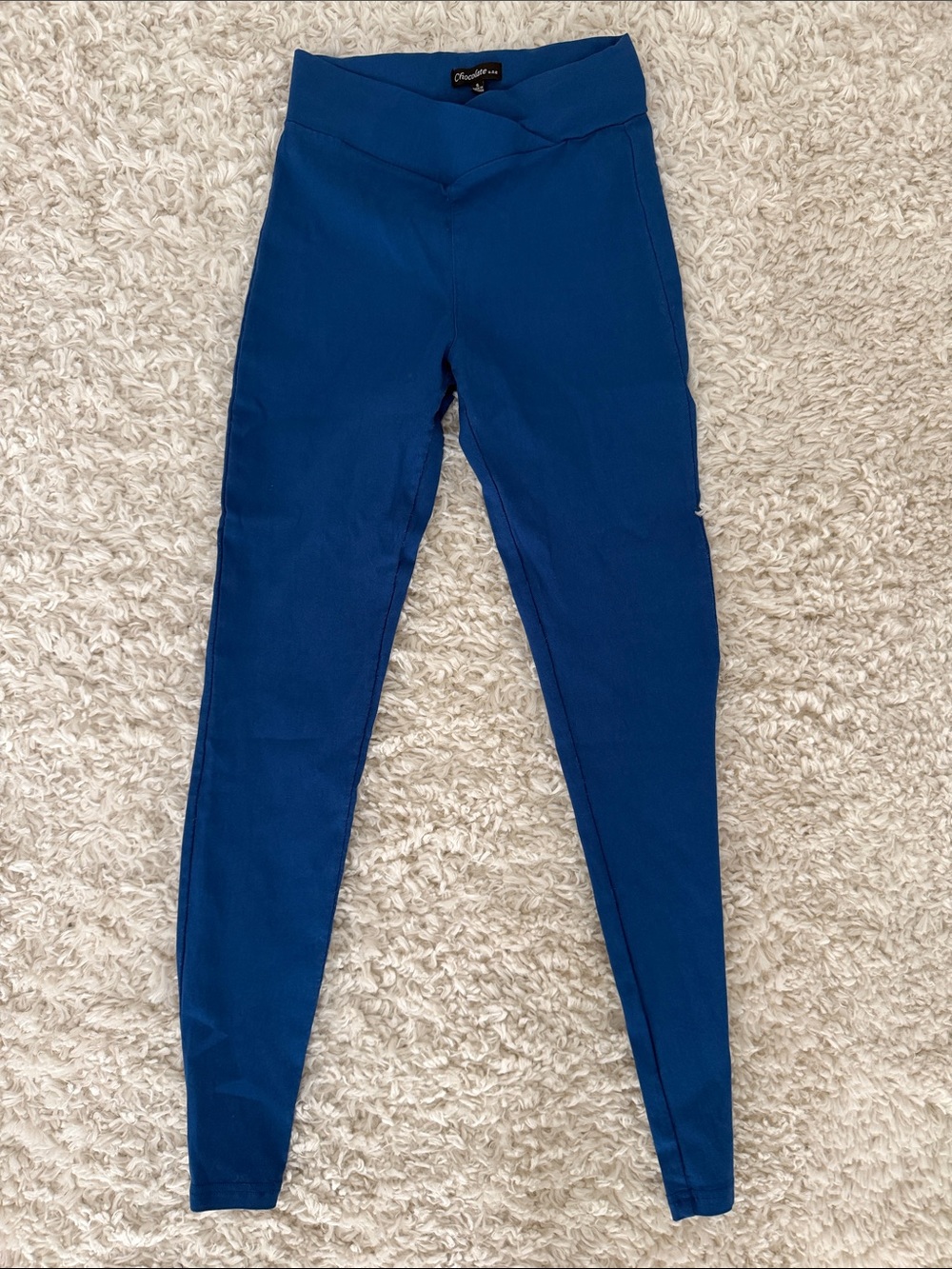 Chocolate Brand Royal Blue High-Waist Leggings